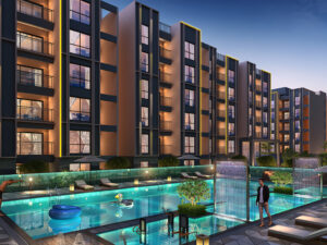 Clubhouse-Swimming-pool-Dusk-B